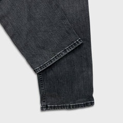 Levi's 514 Jeans Men 31x32 Black Slim Straight Fit Dark Wash Stretch Faded Denim Pants