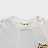 Vintage 90s Roots Canada T Shirt Mens Medium White Rasta Single Stitched Tee