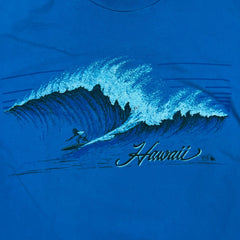 Vintage 1983 Hawaii T Shirt Mens Medium Blue Single Stitched USA Surfing Tee