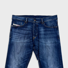Diesel Industry Jeans Mens 34x33 Blue Medium Wash Stretch Slim Straight Denim Pants
