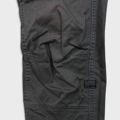 G-Star Raw Pants Mens 34x32 Gray Rovic Zip 3D Straight Taper Cuff Cargo Trouser