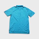 Peter Millar Polo Shirt Mens Small Blue Striped Crown Ease Preppy Golf