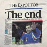 Vintage 1999 Wayne Gretsky T Shirt Mens Large White The End Retirement NHL Hockey Tee