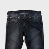 Levi's 511 Jeans Mens 32x30 Black Slim Fit Straight Leg Stretch Faded Mid Rise Denim Pants