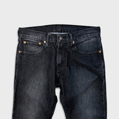 Levi's 511 Jeans Mens 32x30 Black Slim Fit Straight Leg Stretch Faded Mid Rise Denim Pants