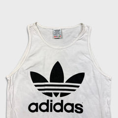 Vintage 90s Adidas Sleeveless Mens Medium White Athletic Tank Top