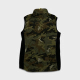 Ralph Lauren RLX Fleece Vest Mens Medium Green Camo Full Zip Outdoor Jacket