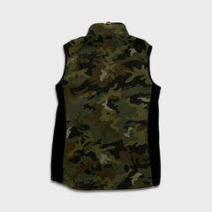 Ralph Lauren RLX Fleece Vest Mens Medium Green Camo Full Zip Outdoor Jacket