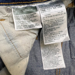 Levi's 501 Jeans Mens 32x31 Blue Original Fit Straight Distress Medium Wash Denim Pants
