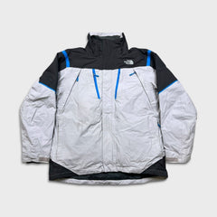 The North Face Jacket Mens Large Gray HyVent Full Zip Outdoor Bomber Heavy Coat