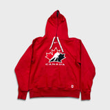 Vintage Y2K Nike Team Canada Hoodie Mens Small Red Center Swoosh Hockey NHL Pullover