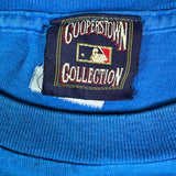 Vintage 90s Chicago Cubs T Shirt Mens XL Blue Cooperstown Collective MLB Baseball Tee