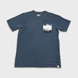 Carhartt T Shirt Mens XL Gray Relaxed Fit Workwear Forest Graphic Pocket Tee