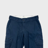 Dickies Pants Mens 34x32 Blue Regular Straight Workwear Fade Chino Cargo Trouser