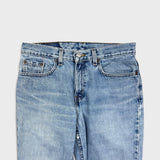 Vintage 90s Levis 505 Jeans Womens 30x29 USA Straight Leg Low Rise Distressed Denim Pants