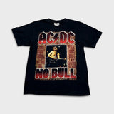 Vintage Y2K ACDC No Bull T Shirt Mens Large Black Directors Cut Double Side Band Tee