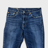 Levi's 511 Jeans Mens 33x32 Blue Slim Fit Mid Rise Dark Wash Stretch Denim Pants