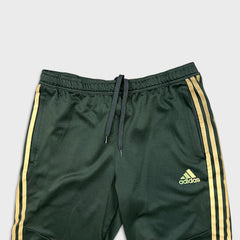 Adidas Climacool Track Pants Mens Large Green Essentials 3 Stripe Training Athletic Jogger