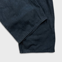 Dickies Overalls Mens Size 2XL Blue Bib Dark Wash Hammer Loop Workwear Denim