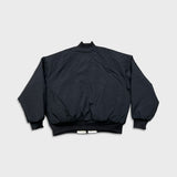 Vintage 90s Nike Jacket Mens Large Black Big Swoosh Reversible Quilted Bomber