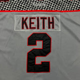 Reebok Chicago Blackhawks Duncan Keith Jersey Mens 2XL Grey Alternate NHL Fight Strap