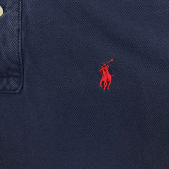 Vintage 90s Polo Ralph Lauren Shirt Mens Small Blue Pony Faded Casual Preppy Tee