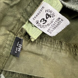 G-Star Raw 3301 Pants Mens 34x33 Green Regular Taper Leg Cuff Cargo Trouser