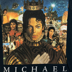 Vintage 2010 Michael Jackson T Shirt Mens Small Black King of Pop Memorial Tee