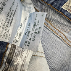 Levi's 511 Jeans Mens 33x30 Blue Slim Fit Mid Rise Medium Wash Faded Denim Pants
