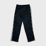 Vintage 90s Adidas Track Pants Mens Large Black Tear Away Athletic Jogger