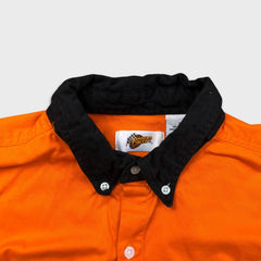 Vintage Y2K Tony Stewart Home Depot Shirt Mens XL Orange NASCAR Winner's Circle Button Up