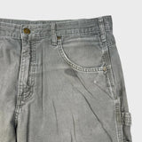 Carhartt B159 Pants Mens 34x32 Green Loose Fit Canvas Carpenter Workwear Dungaree