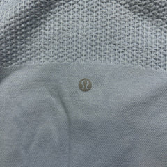 Lululemon Engineered Warmth Sweatshirt Womens Size 12 Blue 1/2 Zip Wool Sweater