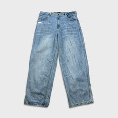 Vintage Mecca Jeans USA Mens 40x34 Blue Baggy Hip Hop Light Wash Denim Y2K Pants