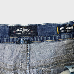 Silver Jeans Co. Zac Mens 34x32 Blue Relaxed Fit Straight Leg Light Wash Denim Pants