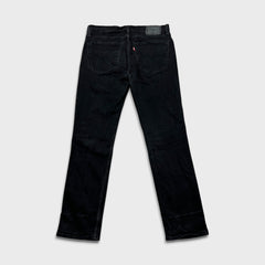 Levi's 511 Jeans Mens 36x32 Black Slim Fit Mid Rise Dark Wash Stretch Denim Pants