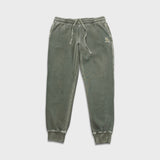 October's Very Own Sweatpants Mens Large Green OVO Faded Wash Taper Leg Jogger