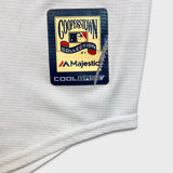 Vintage 2011 Majestic Roberto Alomar Toronto Blue Jays Hall of Fame Jersey Mens Large White MLB Baseball