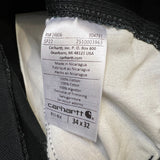 Carhartt B11 Pants Mens 34x32 Black Loose Straight Washed Duck Dungaree Workwear