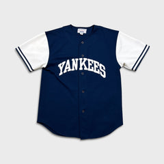 Vintage Starter New York Yankees Jersey Mens Medium Blue MLB Baseball