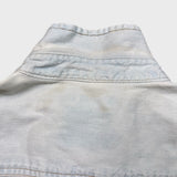 Vintage 90s Levi's Denim Shirt Mens Medium White Casual Western Button Up