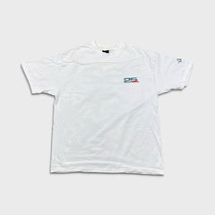 Vintage Y2K No Fear Mens XL White Mark McGwire Ball of Fame Baseball MLB Tee