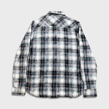 True Religion Shirt Mens Large Multicolor Plaid Western Long Sleeve Button Up