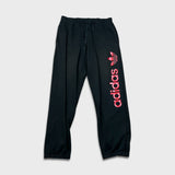 Vintage 90s Adidas Sweatpants Mens Medium Black Originals Trefoil Jogger