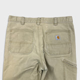 Carhartt Pants Mens 36x32 Beige Relaxed Fit Workwear Carpenter Straight Baggy