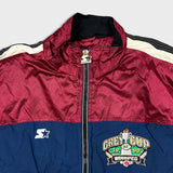 Vintage 1998 Starter Grey Cup Jacket Mens Medium Blue Winnipeg CFL Football Sports Coat