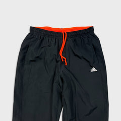 Adidas Track Pants Mens Large Black Climalite 3 Stripe Athletic Training
