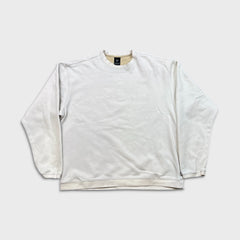 Vintage Y2K Nike Golf Sweatshirt Mens Large White Sportswear Swoosh Pullover Crewneck