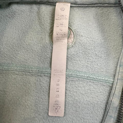 Lululemon Scuba Oversized Funnel Neck Shirt Womens Size XL Blue 1/2 Zip Sweatshirt