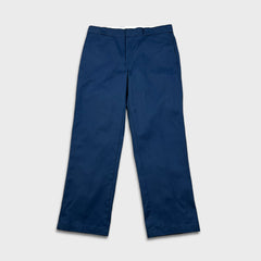Dickies Pants Mens 38x32 Blue Loose Fit Workwear Baggy Casual Chino Trousers